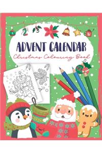 Advent Calendar Christmas Colouring Book