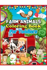 Farm Animals Coloring Book for Toddlers