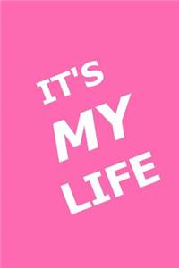2019 Weekly Planner Funny Saying It's My Life 134 Pages