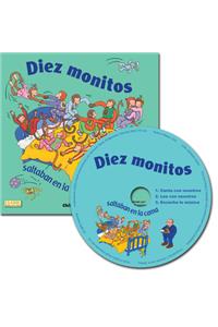 Diez Monitos Saltaban en la cama