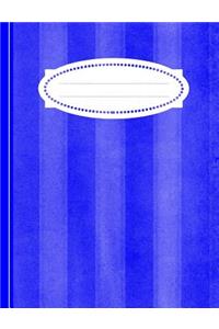 Blue Stripe Writing Book: College Ruled Writing Book