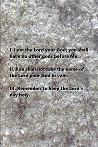 2019 Weekly Planner Religious Theme First Three Commandments Modern Stone