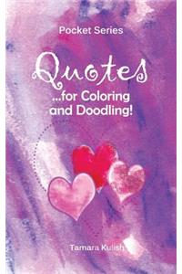 Quotes for Coloring and Doodling