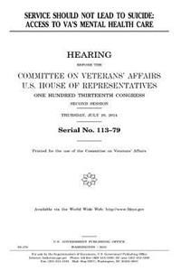 Service should not lead to suicide