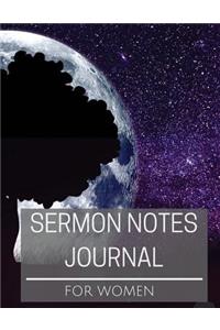 Sermon notes Journal for women