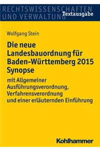 Die Neue Landesbauordnung Fur Baden-Wurttemberg 2015 Synopse