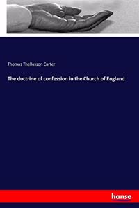 doctrine of confession in the Church of England