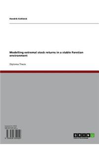 Modelling Extremal Stock Returns in a Stable Paretian Environment