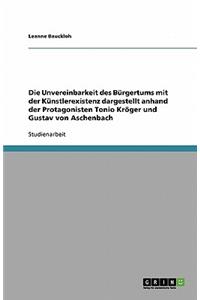 Die Unvereinbarkeit des Bürgertums mit der Künstlerexistenz dargestellt anhand der Protagonisten Tonio Kröger und Gustav von Aschenbach