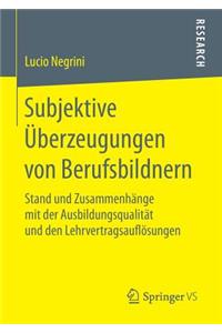 Subjektive Überzeugungen von Berufsbildnern