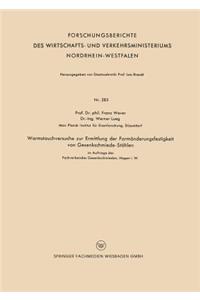 Warmstauchversuche zur Ermittlung der Formänderungsfestigkeit von Gesenkschmiede-Stählen