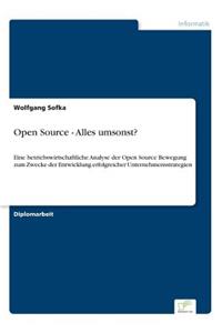 Open Source - Alles umsonst?