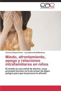 Miedo, afrontamiento, apego y relaciones intrafamiliares en niños