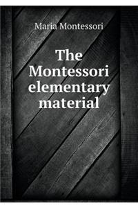 The Montessori elementary material