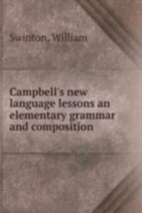 CAMPBELLS NEW LANGUAGE LESSONS AN ELEME