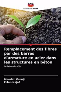 Remplacement des fibres par des barres d'armature en acier dans les structures en béton