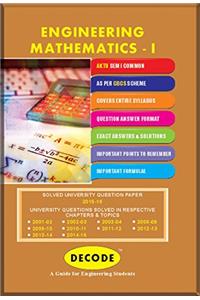 Decode Engineering Mathematics-I for AKTU ( Sem-I Common CBCS Scheme 2015 )