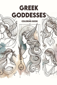 Greek Goddesses Coloring Book