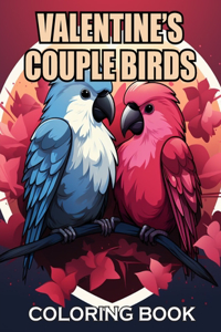 Valentine's Couple Birds Coloring Book