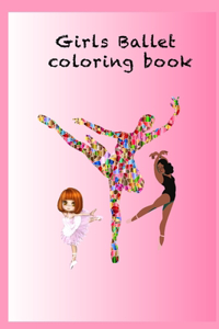 Girls ballet coloring book