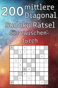 200 mittlere Diagonal Sudoku Rätsel für zwischendurch