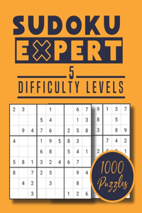 Sudoku Expert 5 Difficulty Levels 1000 Puzzles