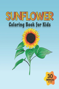 Sunflower Coloring Book for Kids