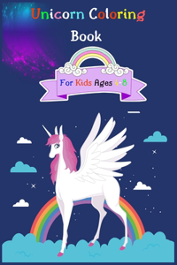 Unicorn coloring book for kids ages 4-8
