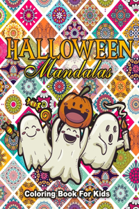 Halloween Mandalas Coloring Book For Kid