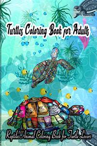 Turtles Coloring Book for Adults