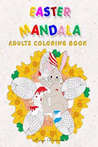Easter Mandala Adults Coloring Book