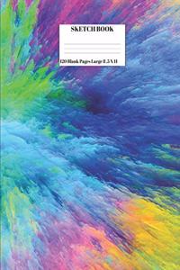 Sketch Book 120 Blank Pages Large 8.5 X 11