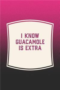 I Know Guacamole Is Extra