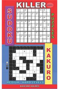 Killer sudoku puzzles and Kakuro.