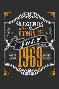 Legends Were Born in July 1969 One Of A Kind Limited Edition