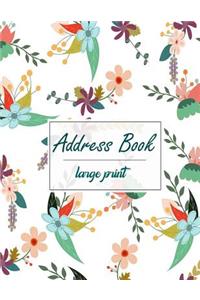 Address Book Large Print