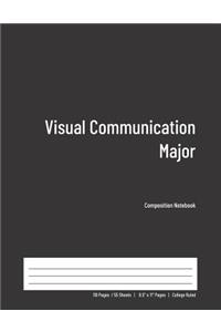 Visual Communication Major Composition Notebook