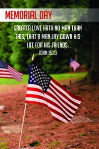 Greater Love Bulletin (Pkg 100) Memorial Day