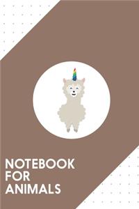 Notebook for Animals