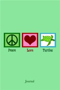 Peace Love Turtles Journal