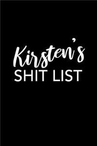 Kirsten's Shit List