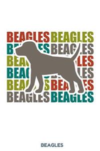 Beagles: 100 Pages habittracker Tracker Habit Large Big 6 x 9 for dog lover, dog moms and dads, school boys, girls, kids and pupils