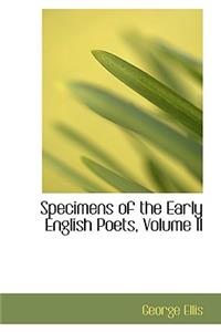 Specimens of the Early English Poets, Volume II