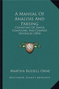 Manual of Analysis and Parsing