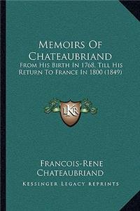 Memoirs of Chateaubriand