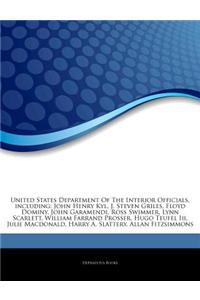 Articles on United States Department of the Interior Officials, Including