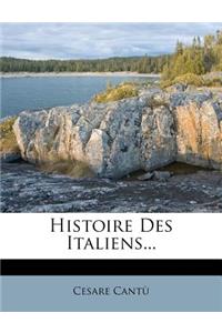 Histoire Des Italiens...