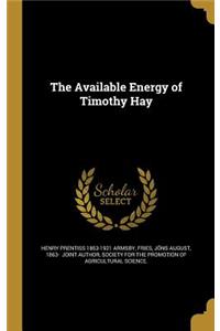 The Available Energy of Timothy Hay