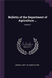 Bulletin of the Department of Agriculture ...; Volume 1