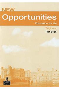 Opportunities Global Beginner Test Book NE